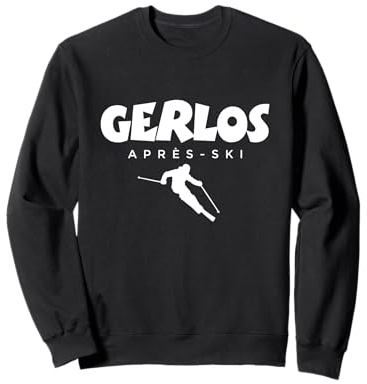 Gerlos Apres-Ski (Weiß) Wintersport Skifahrer Sweatshirt