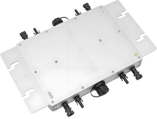 PioMue Onduleur sinusoïdal Pur étanche IP65, Micro-onduleur Solaire raccordé au réseau, avec Surveillance des données CA, Micro-onduleurs pour Panneaux solaires 1200W