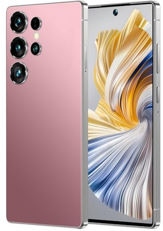 S25 Ultra 5G/4G Cellulari Android 14, Smartphone 7.3 HD Sbloccato, 16GB RAM 1TB ROM, Fotocamera 78MP 108MP, 7800mAh, Telefono Dual SIM-Free, Caricabatterie Rapido/Face ID/GPS,Rose Gold-7.3 Inch