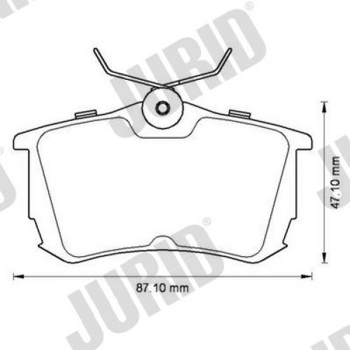 Jurid 572520J Disc Brake Pad Set (4 Pieces)