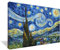 Asdam Art - Peinture à l'huile sur toile 100% peinte à la main, Nuit étoilée par Vincent Van Gogh, 60 x 90 cm, Prête à accrocher, Salon, Chambre, Salle à manger