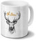 printplanet Tasse mit Motiv Oh Deer, Kaffeebecher, Mug, Becher, Kaffeetasse - Farbe Weiß