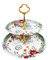 Charmed Vintage Blumenmuster 2 Kuchen und Gebäck Stöckig Server Light Sage Green