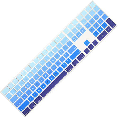 Allinside Ombre Blue Cover für Apple iMac Magic Wireless Tastatur mit Ziffernblock MQ052LL/A A1843 US-Layout