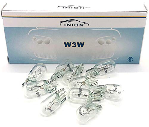 10x Stück – W3W - T10-12V - 3W - W2.1x9.5d KFZ Beleuchtung - LONGLIFE - Glühlampe Glassockellampe Glühbirne Soffitte Autolampen WERKSTATTWARE/chiavi