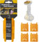 StealthMounts Tool Holders compatible with DeWalt MAX + XR + Flexvolt | Cordless Tool Mounts compatible with DeWalt 18v + 20v + 54v + 60v Power Tools | 4 Pack | Yellow Tool Organizer | Made in the UK