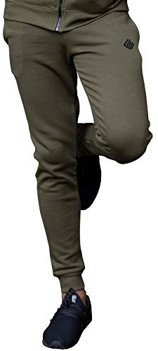 Enzo Herren-Jogginghose, Fleece, schmale Bündchen Gr. 27-32, khaki