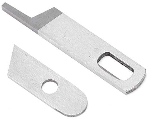 Couteaux supérieurs et inférieurs Lame de Machine à coudre surjeteuse multifonctionnelle domestique Ensemble de couteaux supérieur et inférieur pour Machine surjeteuse Babylock