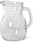 Tradineur - Jarra de cristal con asa 0.25 litros jarra pequeña miniatura