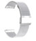 Microwear Uhrenarmband,16mm 18mm 20mm 22mm Ersatz Edelstahl Metallgitterband,Schnellverschluss Uhrenarmband Metallschraube,Smart Watch Armbänder für Männer Frauen (Silver)