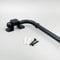 Extendable Curtain Rod Poles Ball Type Without Rings - Swinging Arm Drapery Rods for Insulation of Doors or Windows Made with Durable Brass Material (F. Black, 60 x 110CM)