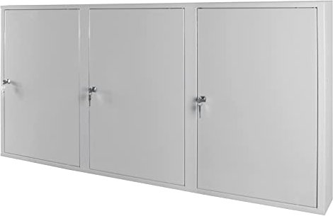 ADB Werkzeugwandschrank grau mit 1 Fachboden 1 Schublade Hängeschrank RAL7035