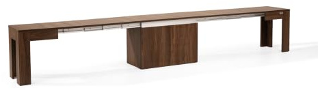 MOBILI FIVER, Ausziehbare Bank X 67,5(292) x35,6 cm, Nussbaum Canaletto