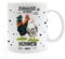 Tasse Becher mit Spruch Zuhause ist wo meine Hühner sind & Hahn Hühner Hühnchen Chicken Kaffeebecher Geschenk Spruchbecher ts2080 - ausgewählte Farbe: *schwarz*