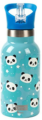 IDRINK® - Botella térmica revolucionaria, 2 paredes, botella de acero inoxidable capacidad 350 ml KIDS (PANDA)