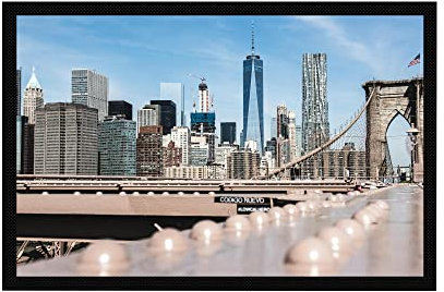 VERO HOME 16362 Fußmatte | Motiv Orte New York | Für Ihren Eingangs-Bereich | Maße: 60 x 40 cm