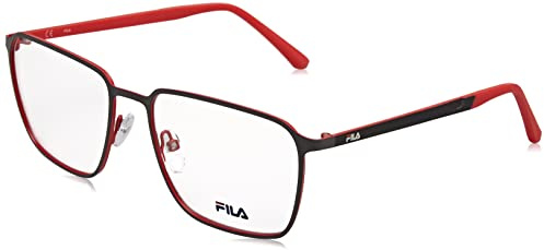 FILA Brille mit Sehstärke für Herren optional mit Sonnenbrillentönung oder Blaulichtfilter, Quadratisch, gefertigt aus Glas (inklusive Brillenetui)