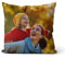 Kissen mit Foto,Kissen mit Foto selbst gestalten,Doppelseitiger Druck,personalisiertes Fotokissen mit eigenem Foto & Text selbst gestalten für Weihnachten,Geburtstag,Muttertag (40 x 40cm,Polyester)