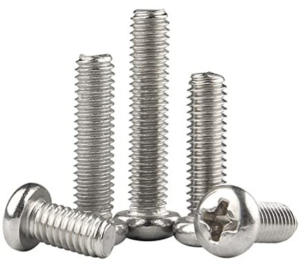 Tornillos de cabeza redondas de perno empotrado en empotramiento, M5x50mm, 10 por ciento