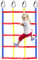 smashing Kletternetz Für Kinder - Bunte Ninja Klettergerüst Outdoor Für Hindernisparcou | Polyester Seilschaukel Für Klettergerüste, Spielplatz, Bandnetz