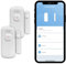 Konyks Senso Charge 2, Lot de 2 Détecteurs d'ouverture Wi-FI avec Batterie Rechargeable, autonomie jusqu'a 1 an, Notifications sur Smartphone, automatisations faciles, Compatible Alexa & Google Home
