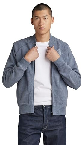 G-Star RAW Herren Collegic Raglan Bomber Sweatshirt, Mehrfarben (Vintage Indigo Htr D24419-D562-G382), L