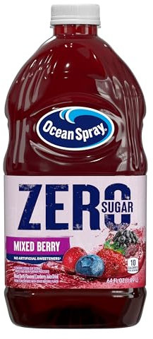 Ocean Spray® Zero Sugar Mixed Berry Juice Drink, Cranberry Juice Drink Sweetened with Stevia, 180ml Bottle