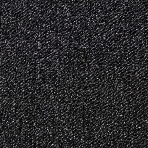 40 x piastrelle per moquette, colore nero antracite, 10 m2, resistenti, per negozi, uffici, casa, pavimenti di alta qualità, facili da installare, 50 cm x 50 cm, quadrate, antiscivolo