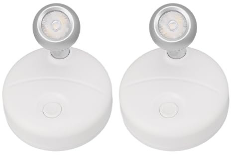 Hyuduo Foco Inalámbrico para Interiores con Control Remoto - 13 Colores Luces Decorativas Giratorias a Pilas para Exhibición, Pintura y Obras de