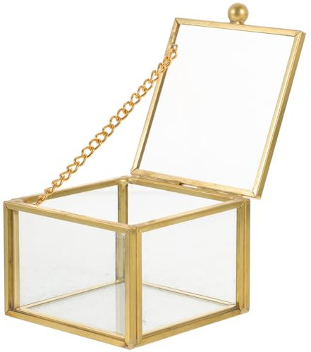 LIFKOME 1pièce Boîte à Bijoux Transparent Organisateur De Maquillage Vintage Avec Couvercle Pour Colliers Bracelets Boucles Oreilles Et Trinkets