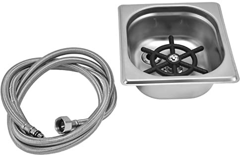 Milk Tea Cup Washing Machine, Glass Rinser Stainless Steel Automatic Cup Washer Cleaner for Bar Pub Restaurant Coffee Shop Hotel (Silver)