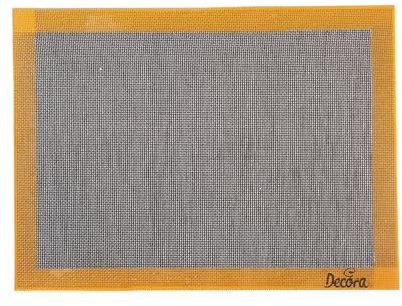 Decora, 9260256 Backmatte, mikroperforiert, waschbar und wiederverwendbar. Beständig bis 40 °C + 230 °C, perfekt zum Backen von Keksen und Mürbeteig, Maße: 385 x 285 mm, Silikon