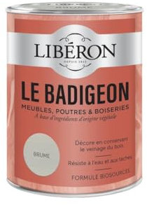 Libéron Le Badigeon meubles, poutres et boiseries, Brume 250ml