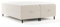 maison de reve - Boxspringbett Kanai 140 x 200 cm, mit Bettkasten, H3 Taschenmatratze (19 cm hoch), PU-Topper mit Algae Bezug, Webstoff, Beige Farbe