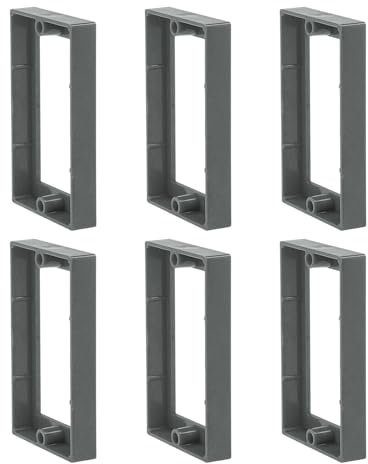 Socket Box Extender Kit - 6 Outlet Box Spacer for Wall, Convenient Electrical Box Extender for Home, Metal, Fiberglass