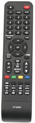 AULCMEET CT-8003 CT-8003, CT-90300 Mando a Distancia de Repuesto Compatible con Toshiba 4K OLED Smart TV 32A3030D, 32AV505D, 32AV554D, 32AV555D, 32C3000PG, 32WLG66S, 32WLT66A, 37A3030D, 37AV555D