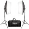 BOLLUMA Softbox - Kit luci fisse per studio fotografico, kit di illuminazione con softbox 50 x 70 cm, treppiede per ritratti di studio, fotografia del prodotto, foto alla moda
