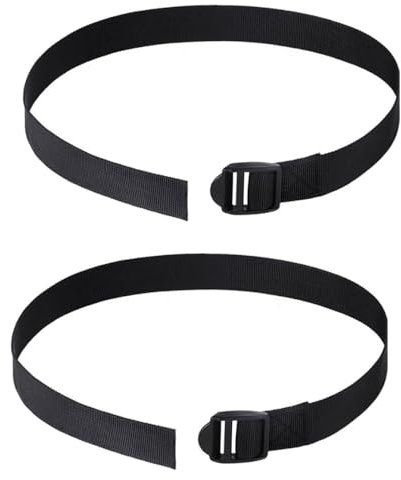 GYWHOOFT 2 Stück Fußgurte für Rudergerät Fußgurte Fitness Sport Praktische Feste Bänder aus Oxford-Stoff,Bein Training Tragbares Zubehör Verstellbar für Füße und Beine des Straßenverkäufers