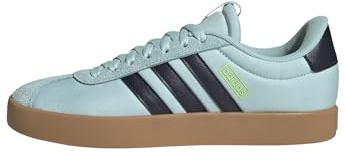 adidas Damen VL Court 3.0 Shoes Schuhe, Semi Flash Aqua/Aurora Ink/Lucid Lemon, 42 2/3 EU