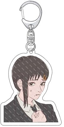 nicamaikoo eu Chainsaw Man Acrylic Keyring Pochita Pendants Decorations Denji Cartoon Character Keychain Accessories,Multistyle