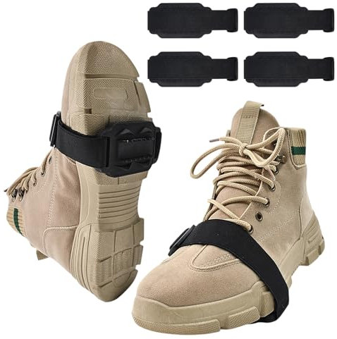 2 Paar Anti Rutsch Schuhspikes, Spikes Schuhe Schuhkrallen für Winter, Spikes für Schuhe Schuhkrallen Spikes, Steigeisen für Bergschuhe, Antirutsch Schuhüberzieher für Schuhe Winter Walking, Wandern