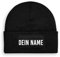 Personalisiertes Beanie | Strickmütze | Wollmütze | Beanie mit Druck | lustige Sprüche | Apres-Ski | Winter | Schwarz