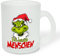 True Statements Geschenk für Glühwein-Fans: Glastasse „Ich hasse Menschen“ mit Weihnachtsgrinch-Motiv - Geschenkidee zur Adventszeit | Weihnachtszeit - Glastasse Satiniert, ca. 300ml