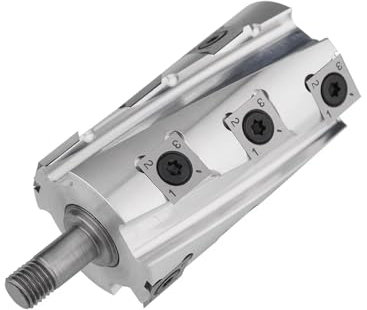 Elektrohobel Spiralmesserwelle, für Ff 82x1 Flach Elektrohobel Spiralschneiderkopfwelle, Holz Bearbeitungs Spiralhobel, Hartmetalleinsatz Bündigfräser