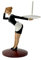 Porta rotolo da cucina moderno - porta asciugamani in carta per gatti yoga giraffa unica, carattere animale in piedi | Ornamento decorativo a tema minimalista, accessorio di archiviazione