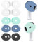 Almohadillas de Repuesto para Airpods 4, 5 Pares de Silicona Suave Antideslizantes Accesorios Deportivos, Funda Protectora de Silicona de Piel Suave
