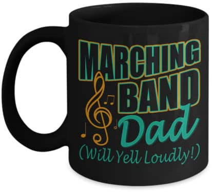 Kaffeebecher Marching Band Dad Will Yelle Loudly Father's Day Keramik-Tasse Premium Kaffeetasse Lustig Weihnachtstasse Für Freunde Geschenk Arbeit 330ML