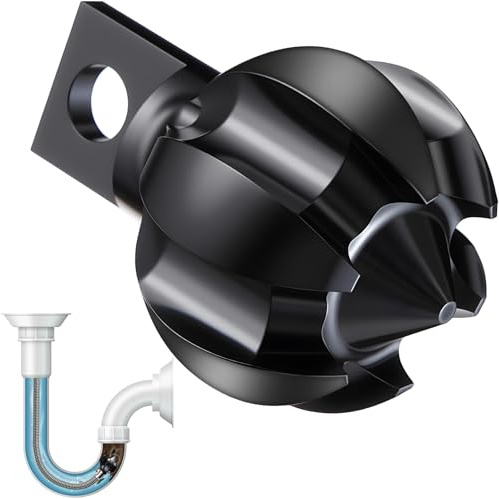 Enhon Drain Snake Drill Attachment, 1.2 Spiral Root Cutter for Drain Auger