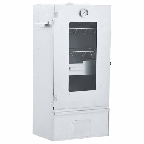 Mokuyary BBQ Räucherofen mit 1 kg Holzspänen, 44,5 x 29 x 83 cm, Räucherschrank für Raucher, Fleisch, Fisch, Käse