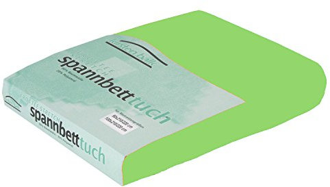 Kirsten Balk Q2 Frottee Exclusiv Spannbetttuch (Wasserbetten Spannbetttuch) 90x200 bis 100x200 cm 80% Baumwolle + 20% Polyamid super flauschige Oberfläche Farbe (17 Apfel)